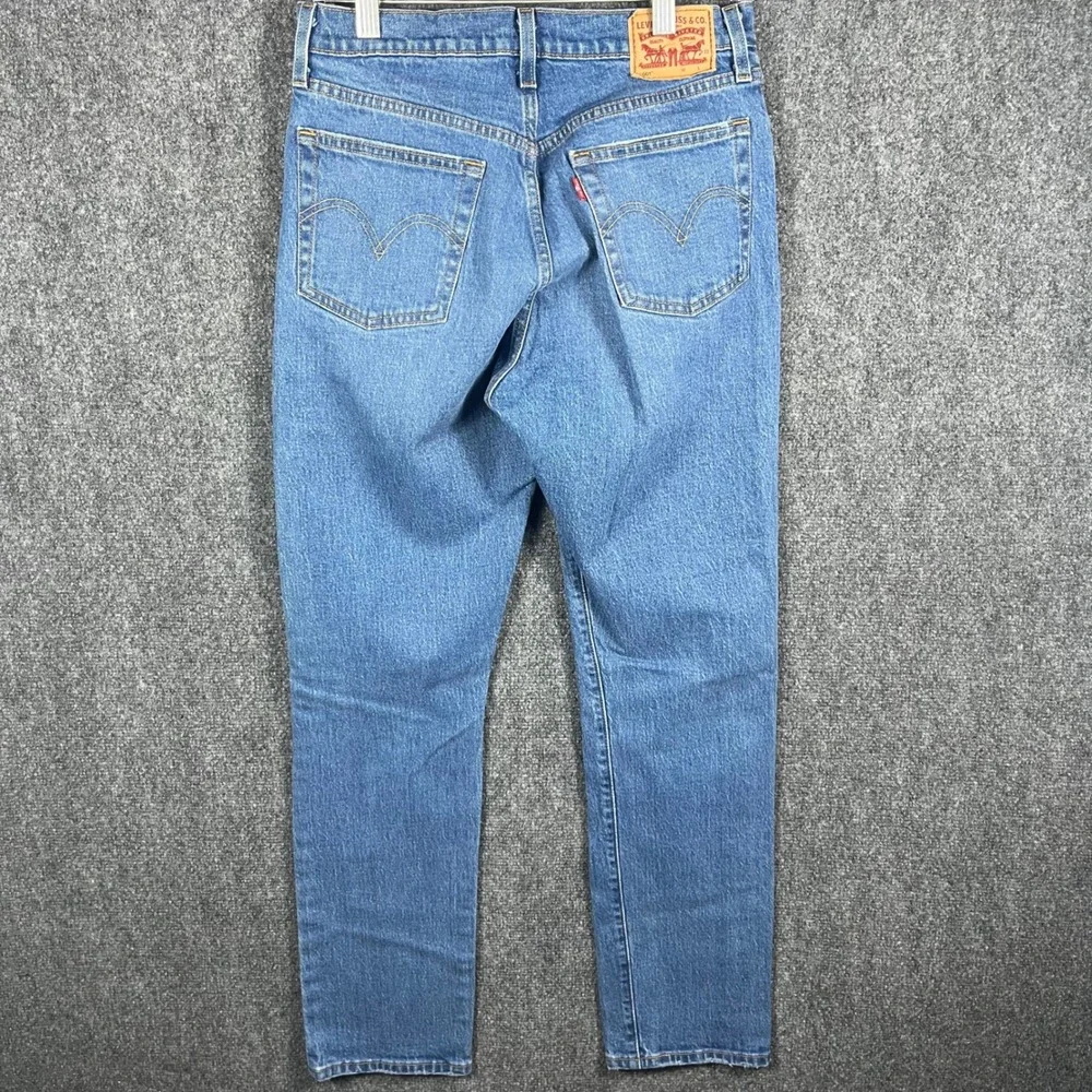 Levi's 501 Original Jeans Womens 27 Medium Wash Distressed Button Fly Straight